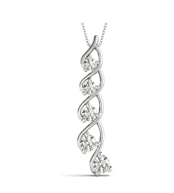 Five-Drop Solitaire Pendant - Image 3